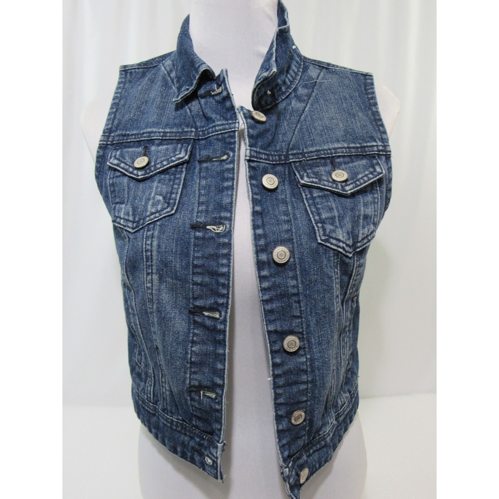 Thread and Supply Women's Small Dark Denim Vest